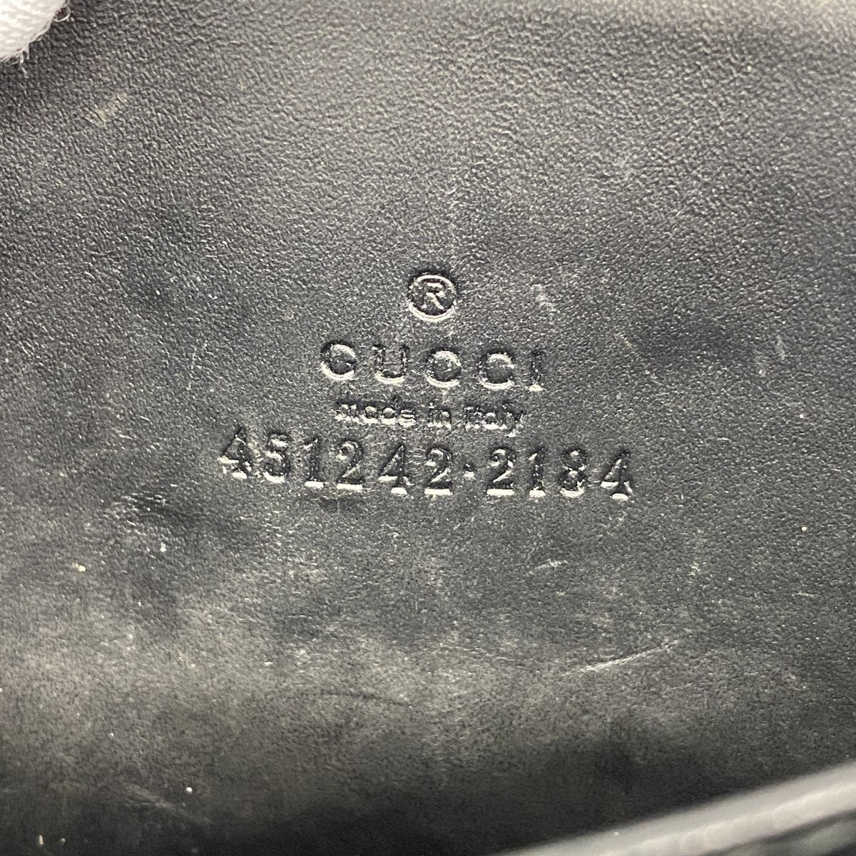 【6fa0302】グッチ コインケース GGスプリーム 451242 PVC レザー ブラック ブラウン シルバー金具【中古】メンズ レディース ユニセックス