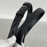 【6fa0305-k】グッチ ショルダーバッグ GGマーモント 447632 レザー ブラック シルバー金具【中古】レディース