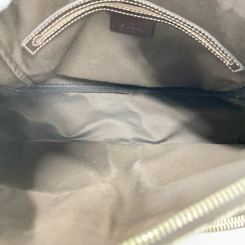 【6fa0306-k】グッチ ショルダーバッグ GGスプリーム 246881 PVC ブラウン シャンパンゴールド金具【中古】レディース