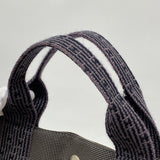【6fa0307-k】エルメス トートバッグ エールラインMM キャンバス グレー シルバー金具【中古】メンズ レディース ユニセックス