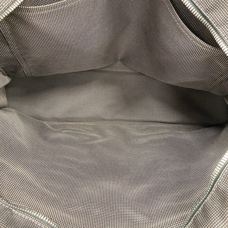 【6fa0307-k】エルメス トートバッグ エールラインMM キャンバス グレー シルバー金具【中古】メンズ レディース ユニセックス