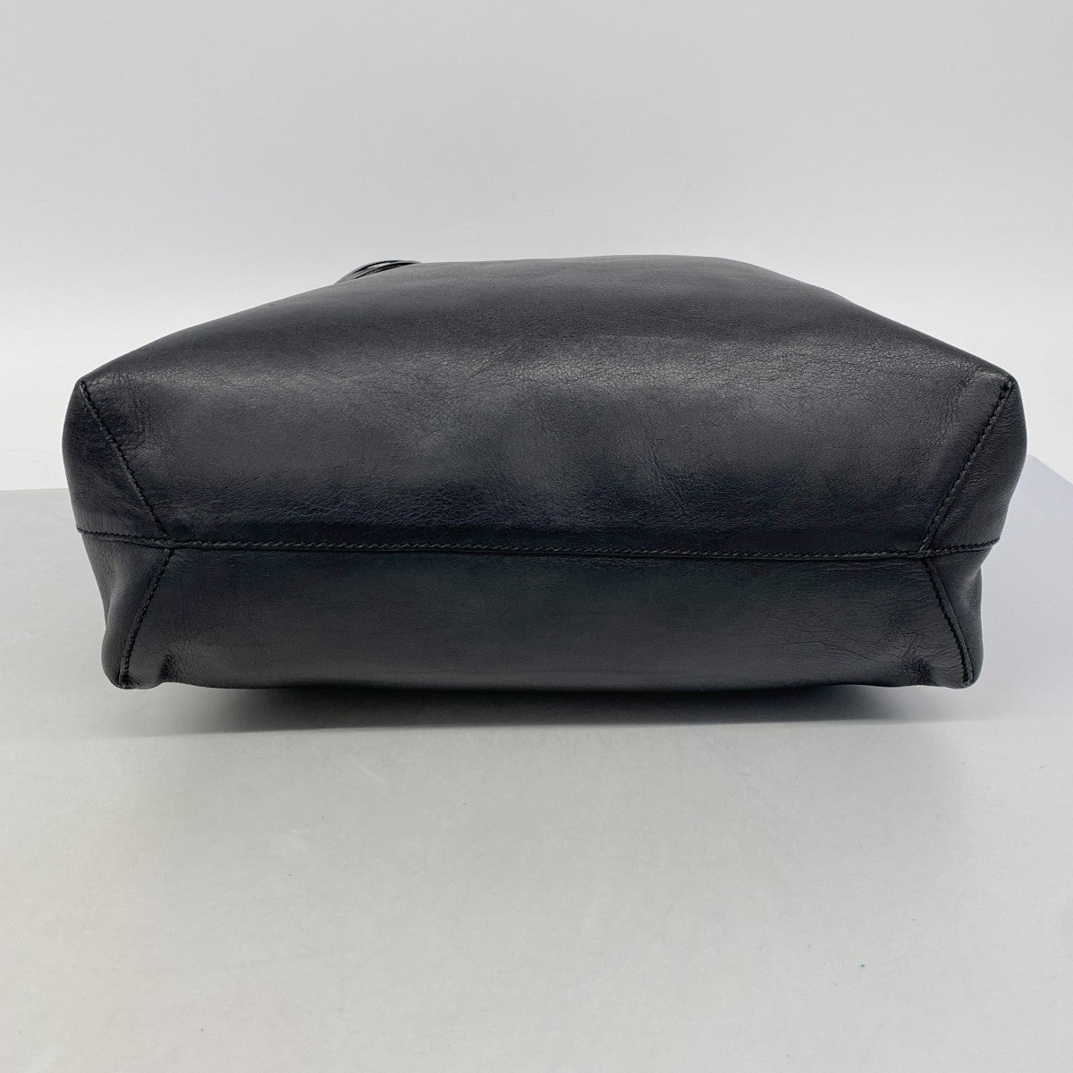 【6fa0313-k】グッチ トートバッグ ホースビット 297006 レザー ブラック ゴールド金具【中古】レディース