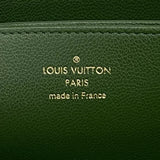 【6fa0318-k】ルイヴィトン 長財布 ジッピーウォレット M82642 ネイビー グリーン【中古】レディース
