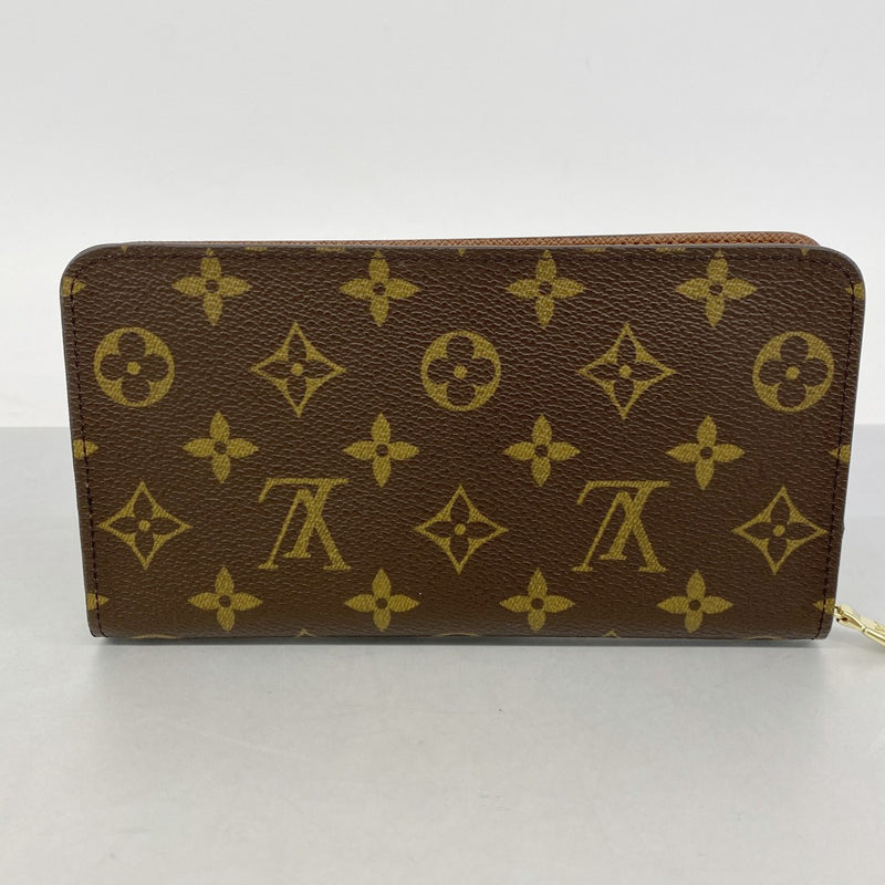 【6fa0319-k】ルイヴィトン 長財布 モノグラム ポルトモネジップ M61727 ブラウン【中古】レディース