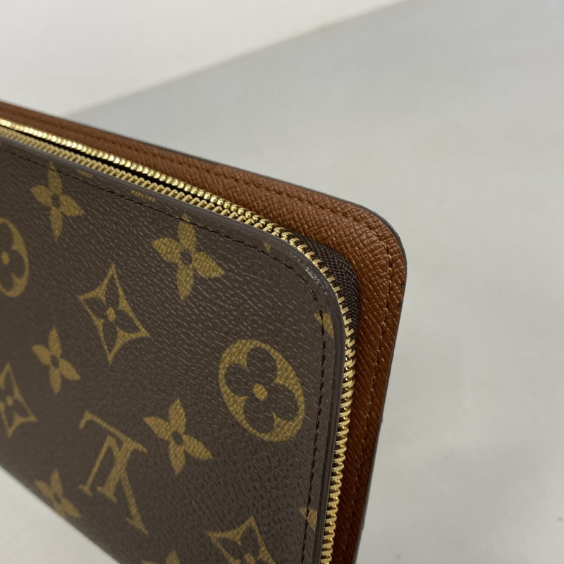 【6fa0319-k】ルイヴィトン 長財布 モノグラム ポルトモネジップ M61727 ブラウン【中古】レディース