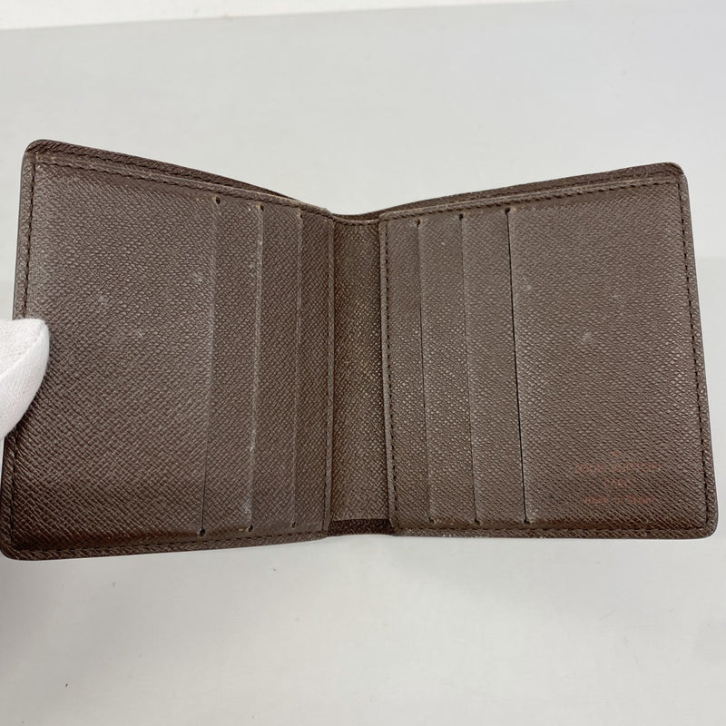 【6fa0320-k】ルイヴィトン 札入れ ダミエ ポルトビエ6カルトクレディ N61666 エベヌ【中古】メンズ