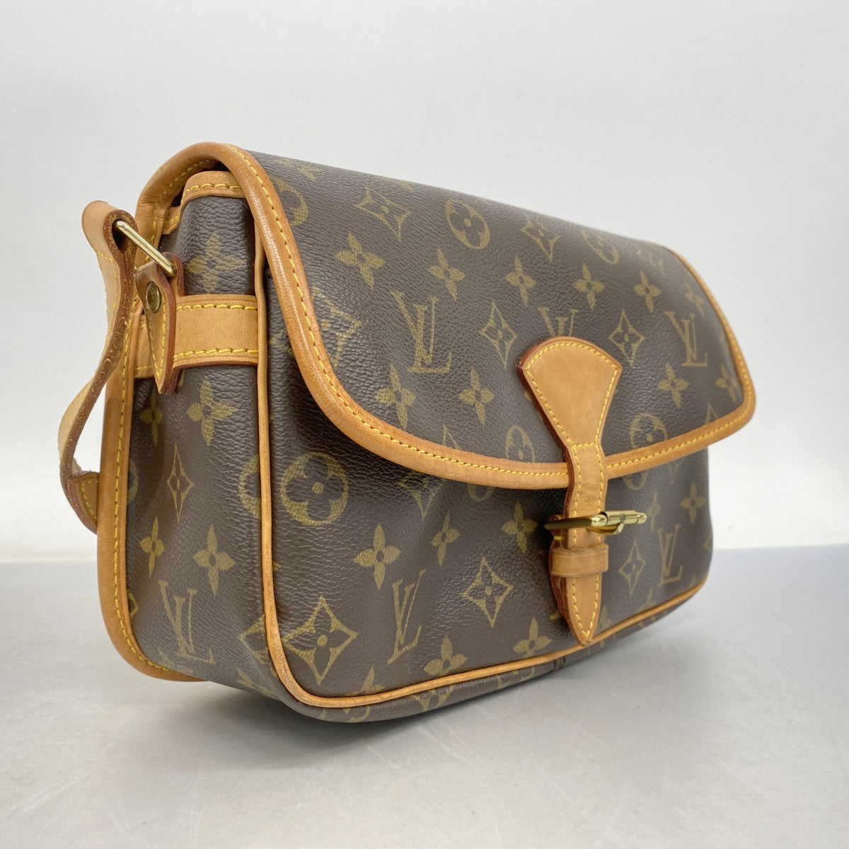 【6fa0324】ルイヴィトン ショルダーバッグ モノグラム ソローニュ M42250 ブラウン【中古】レディース