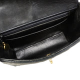 【6fa0331-k】シャネル ハンドバッグ マトラッセ ブリリアント ラムスキン ブラック ゴールド金具【中古】レディース
