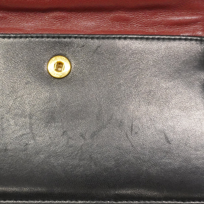 【6fa0332-k】シャネル ショルダーバッグ マトラッセ チェーンショルダー ラムスキン ブラック ゴールド金具【中古】レディース
