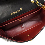 【6fa0332-k】シャネル ショルダーバッグ マトラッセ チェーンショルダー ラムスキン ブラック ゴールド金具【中古】レディース