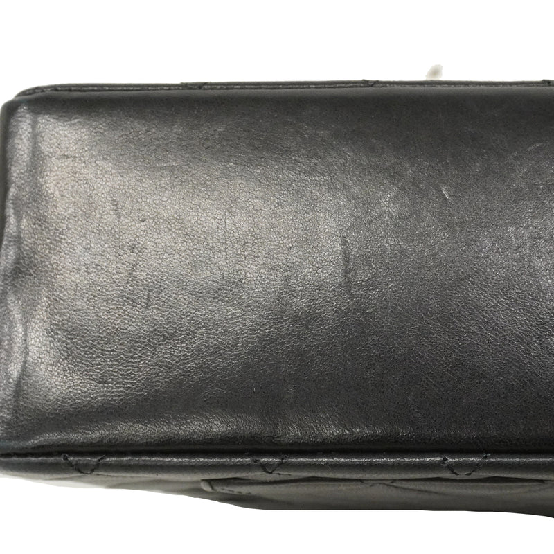 【6fa0332-k】シャネル ショルダーバッグ マトラッセ チェーンショルダー ラムスキン ブラック ゴールド金具【中古】レディース