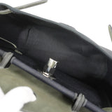【6fa0334-k】エルメス ハンドバッグ エールバッグジップPM トワルオフィシエ ブラック シルバー金具 W刻印 2wayバッグ【中古】レディース