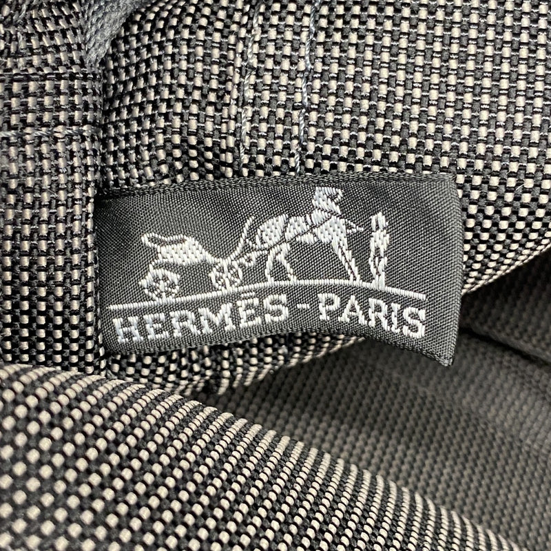 【6fa0342-k】エルメス トートバッグ エールラインPM キャンバス グレー シルバー金具【中古】メンズ レディース ユニセックス