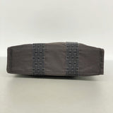 【6fa0342-k】エルメス トートバッグ エールラインPM キャンバス グレー シルバー金具【中古】メンズ レディース ユニセックス