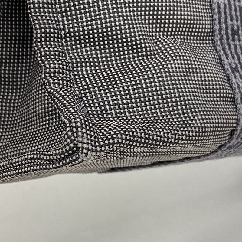 【6fa0342-k】エルメス トートバッグ エールラインPM キャンバス グレー シルバー金具【中古】メンズ レディース ユニセックス