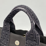 【6fa0342-k】エルメス トートバッグ エールラインPM キャンバス グレー シルバー金具【中古】メンズ レディース ユニセックス