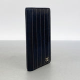 【6fa0344-k】シャネル 長財布 ニューマドモアゼル ラムスキン ブラック シルバー金具【中古】レディース
