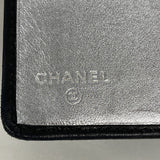 【6fa0344-k】シャネル 長財布 ニューマドモアゼル ラムスキン ブラック シルバー金具【中古】レディース