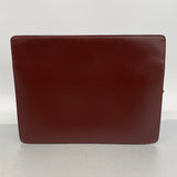 【6fa0345】カルティエ クラッチバッグ マスト レザー ボルドー ゴールド金具【中古】メンズ レディース ユニセックス