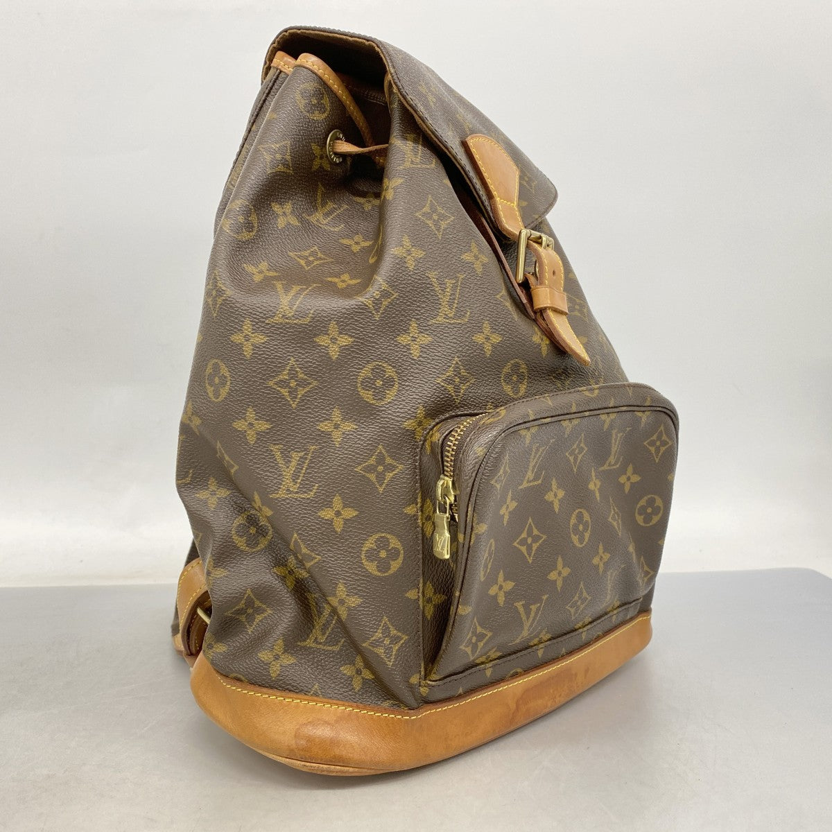 【6fa0353】ルイヴィトン リュック・デイパック モノグラム モンスリGM M51135 ブラウン【中古】レディース