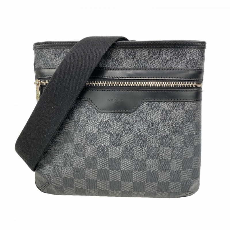 【6fa0354】ルイヴィトン ショルダーバッグ ダミエ・グラフィット トマス N58028 ブラウン【中古】メンズ