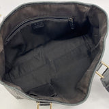 【6fa0358-k】グッチ トートバッグ GGスプリーム 264221 PVC ブラック ブラウン ゴールド金具【中古】レディース