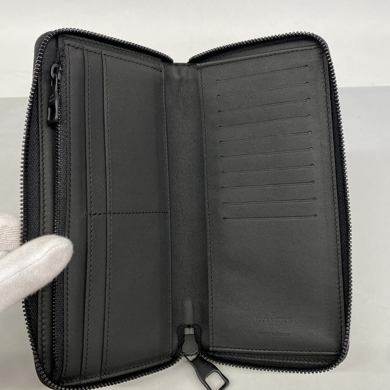 【6fa0360-k】ルイヴィトン 長財布 モノグラムスポットライト ジッピーウォレットヴェルティカル M82368 ブラック マルチカラー【中古】レディース