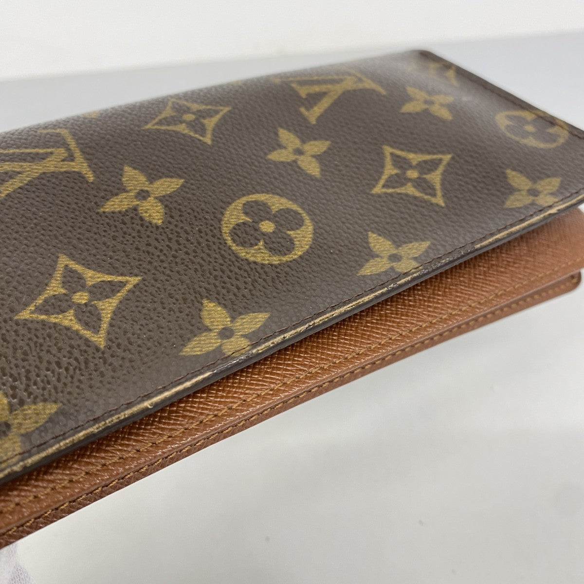【6fa0363-k】ルイヴィトン 札入れ モノグラム ポルトカルトクレディ円 M60825 ブラウン【中古】メンズ