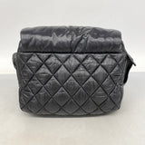 【6fa0368-k】シャネル ショルダーバッグ コココクーン ナイロン ブラック シルバー金具【中古】レディース