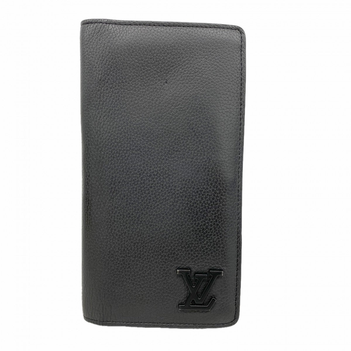 【6fa0373-k】ルイヴィトン 長財布 アエログラム ポルトフォイユブラザ NM M69980 ブラック【中古】メンズ