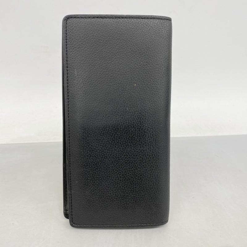 【6fa0373-k】ルイヴィトン 長財布 アエログラム ポルトフォイユブラザ NM M69980 ブラック【中古】メンズ