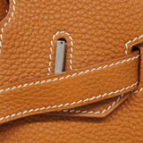 【6fa0378】エルメス ハンドバッグ バーキン30 トゴ ゴールド シルバー金具 □H刻印【中古】レディース