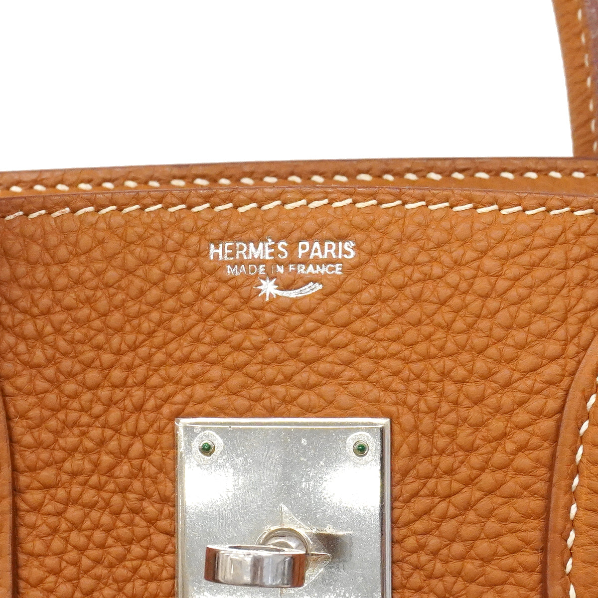 【6fa0378】エルメス ハンドバッグ バーキン30 トゴ ゴールド シルバー金具 □H刻印【中古】レディース