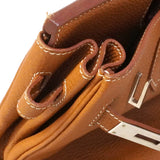 【6fa0378】エルメス ハンドバッグ バーキン30 トゴ ゴールド シルバー金具 □H刻印【中古】レディース