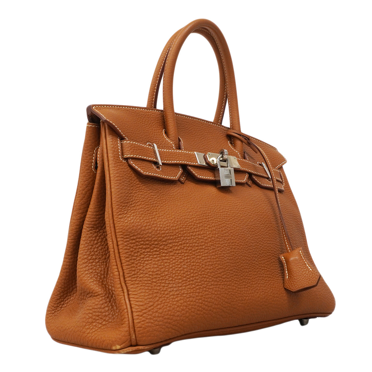 【6fa0378】エルメス ハンドバッグ バーキン30 トゴ ゴールド シルバー金具 □H刻印【中古】レディース