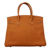 【6fa0378】エルメス ハンドバッグ バーキン30 トゴ ゴールド シルバー金具 □H刻印【中古】レディース