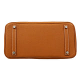 【6fa0378】エルメス ハンドバッグ バーキン30 トゴ ゴールド シルバー金具 □H刻印【中古】レディース