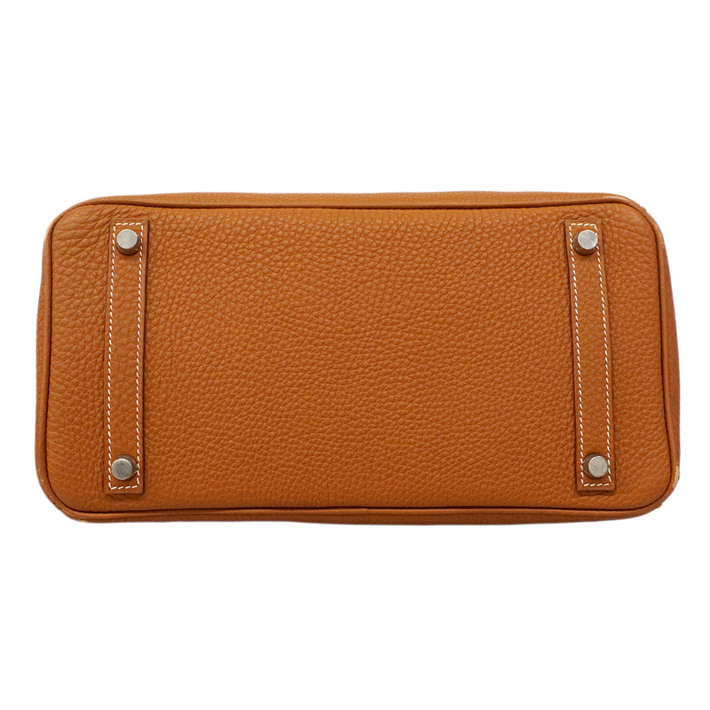 【6fa0378】エルメス ハンドバッグ バーキン30 トゴ ゴールド シルバー金具 □H刻印【中古】レディース