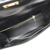 【6fa0379】エルメス ハンドバッグ ケリー32 ボックスカーフ ブラック ゴールド金具 □F刻印 2wayバッグ【中古】レディース
