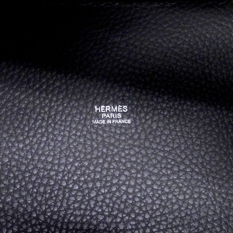 【6fa0380】エルメス ハンドバッグ ピコタンロックPM トリヨンクレマンス オリーブグリーン シルバー金具 T刻印【中古】レディース