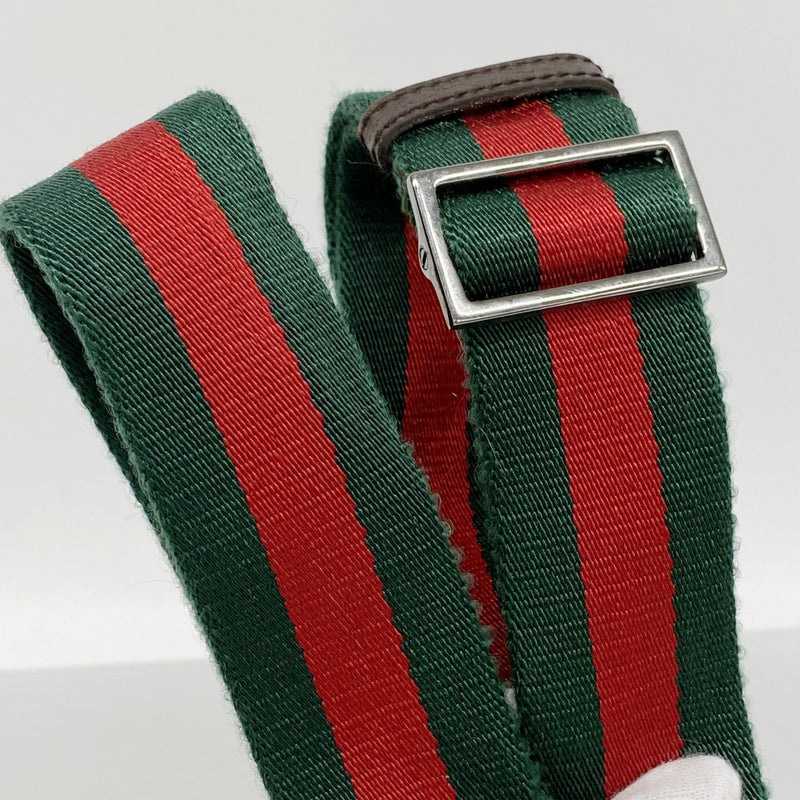 【6fa0381-k】グッチ ショルダーバッグ GGキャンバス 169937 キャンバス ベージュ シルバー金具【中古】レディース