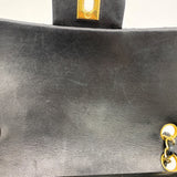 【6fa0391-h】シャネル ショルダーバッグ マトラッセ Wフラップ Wチェーン ラムスキン ブラック ゴールド金具【中古】レディース