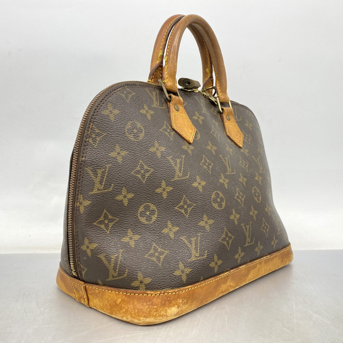 【6fa0394-h】ルイヴィトン ハンドバッグ モノグラム アルマ M51130 ブラウン【中古】レディース