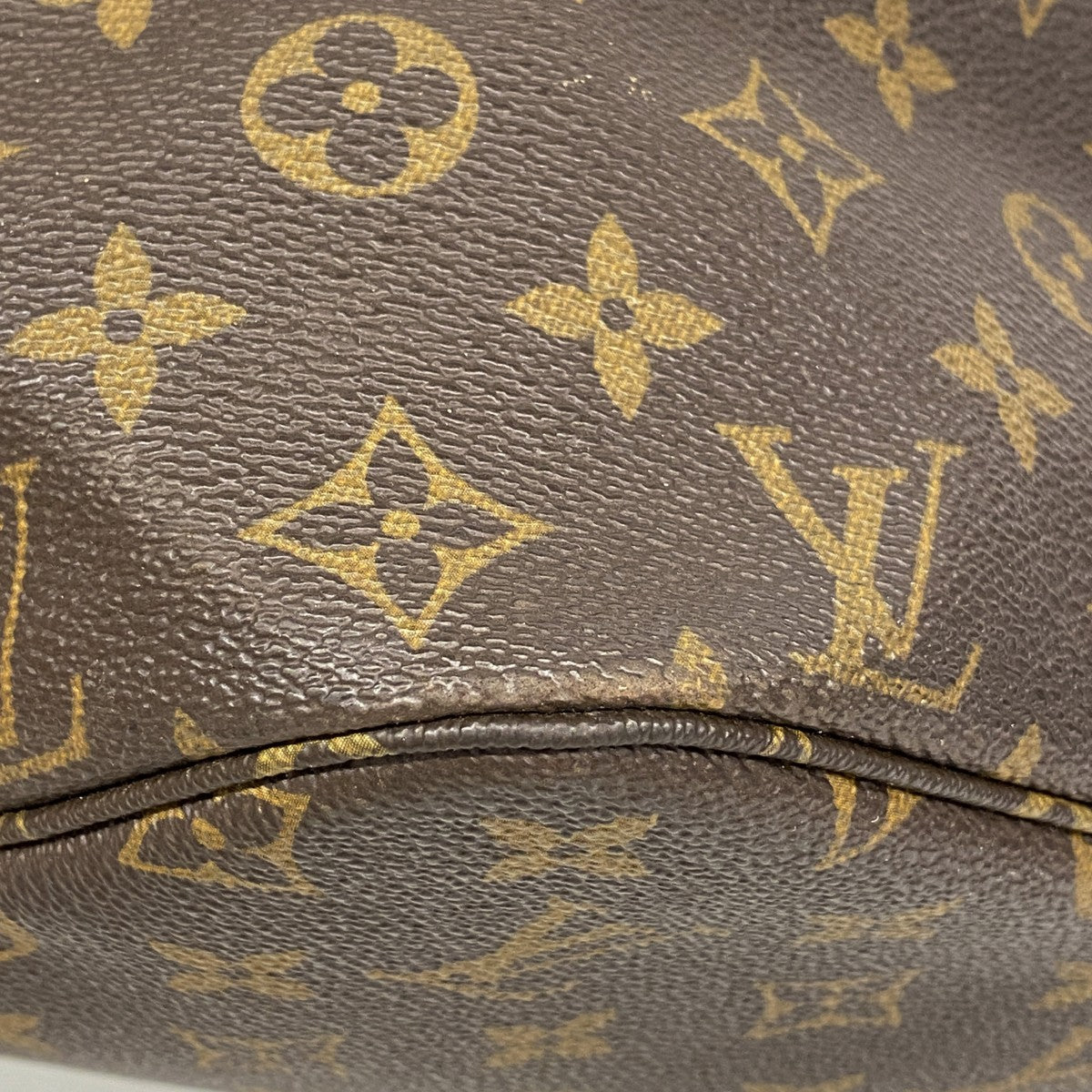 【6fa0402】ルイヴィトン トートバッグ モノグラム ネヴァーフルMM M40156 ブラウン【中古】レディース