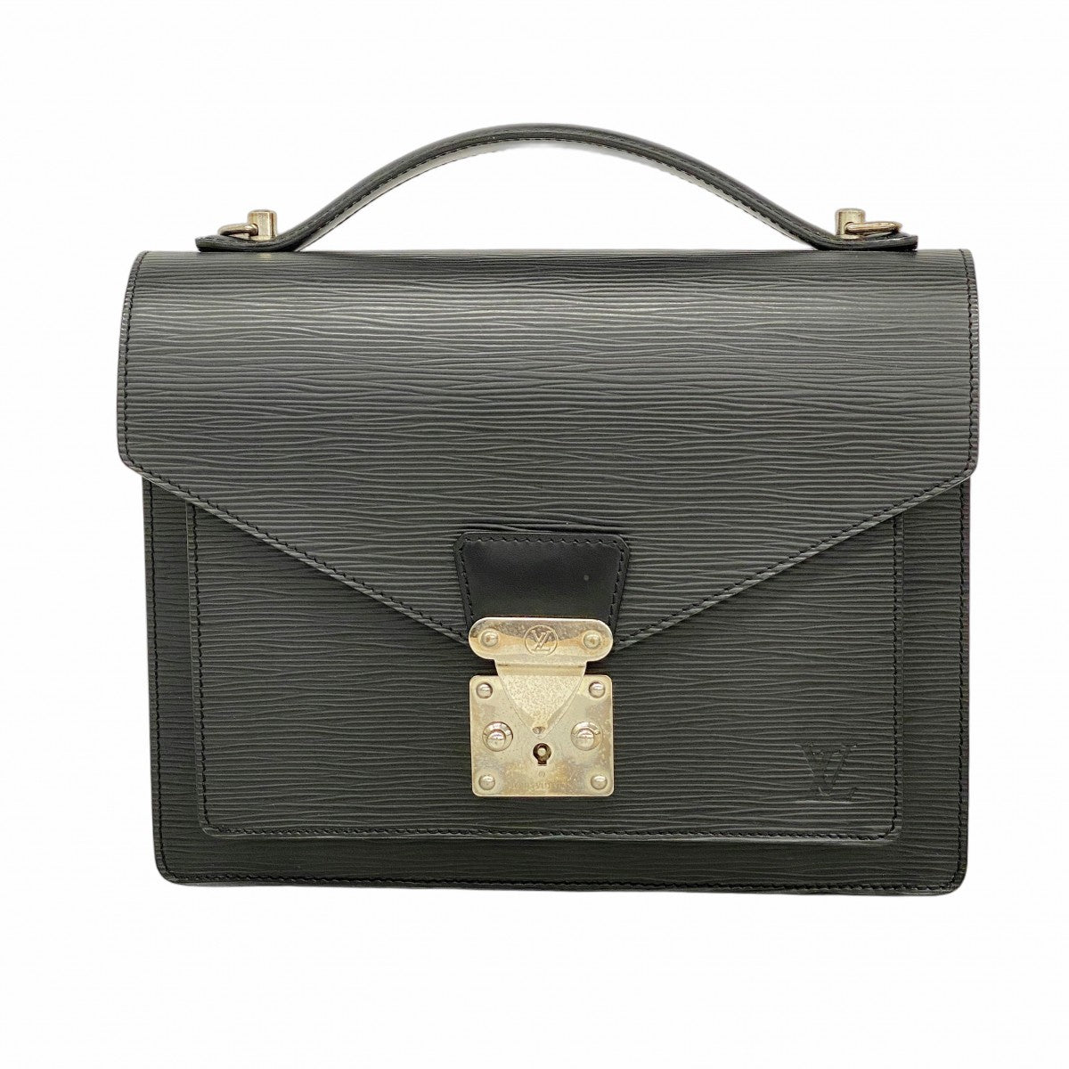 【6fa0405】ルイヴィトン ハンドバッグ エピ モンソー M52792 ノワール【中古】レディース