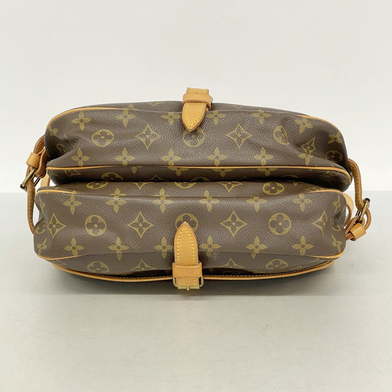 【6fa0406】ルイヴィトン ショルダーバッグ モノグラム ソミュール30 M42256 ブラウン【中古】レディース