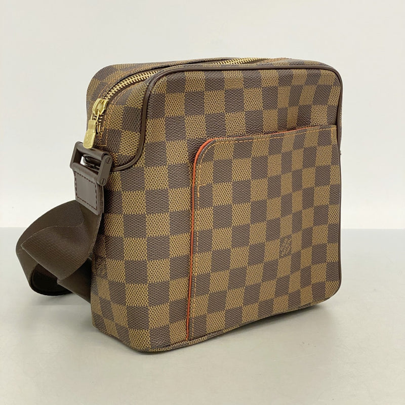 【6fa0407】ルイヴィトン ショルダーバッグ ダミエ オラフPM N41442 エベヌ【中古】レディース
