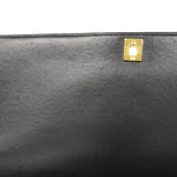 【6fa0412】シャネル ショルダーバッグ デカマトラッセ ラムスキン ブラック ゴールド金具【中古】レディース