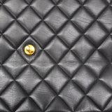 【6fa0412】シャネル ショルダーバッグ デカマトラッセ ラムスキン ブラック ゴールド金具【中古】レディース