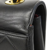 【6fa0412】シャネル ショルダーバッグ デカマトラッセ ラムスキン ブラック ゴールド金具【中古】レディース